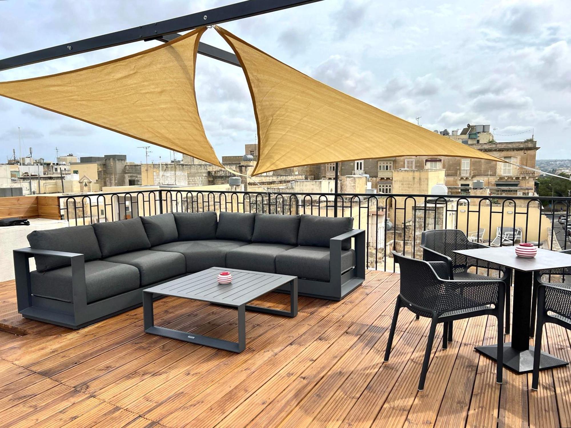 Florette Suite 1Br With Stunning Lounge Terrace By Arcobnb Floriana Eksteriør bilde